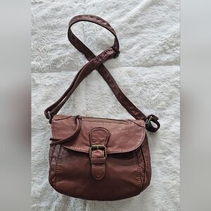 Elegant Brown Soft Shoulder Bag